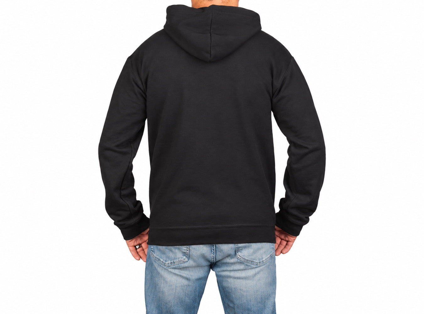 Bone Rush Twill Logo Hoodie (Black)