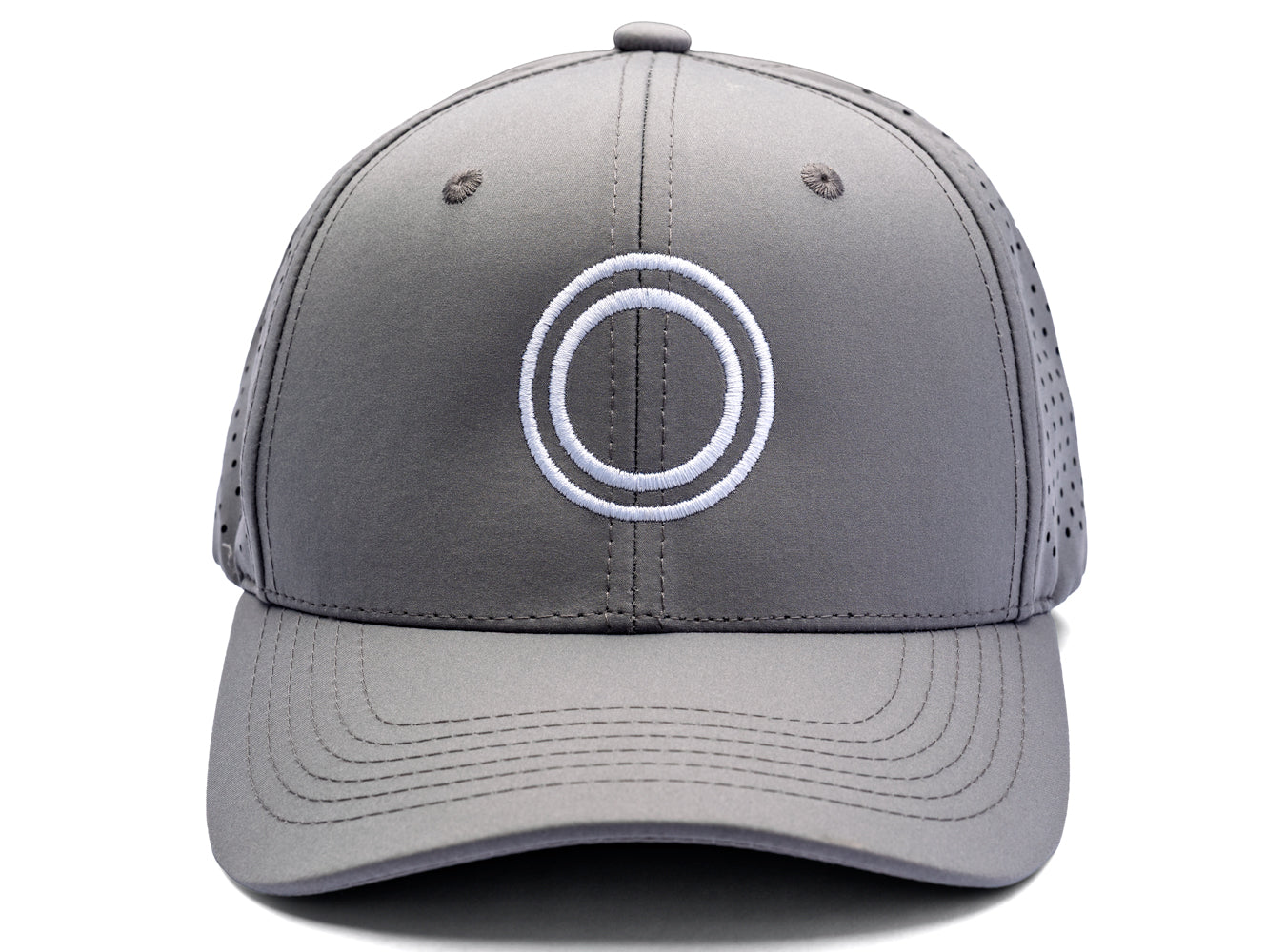 Bone Rush Icon Performance Snapback Cap (Gray - White Icon)